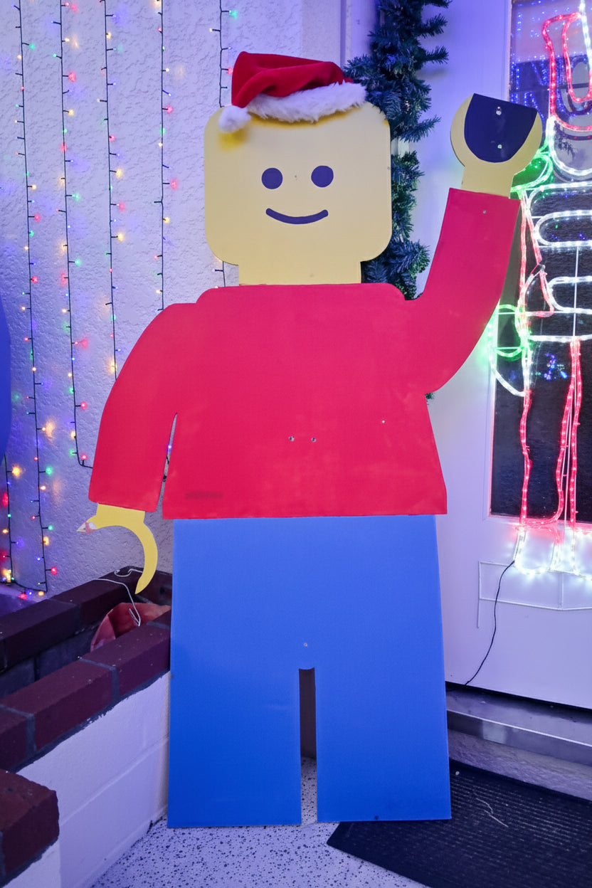 Christmas Lights Lego Man Figure at Johnnys Christmas Light Display