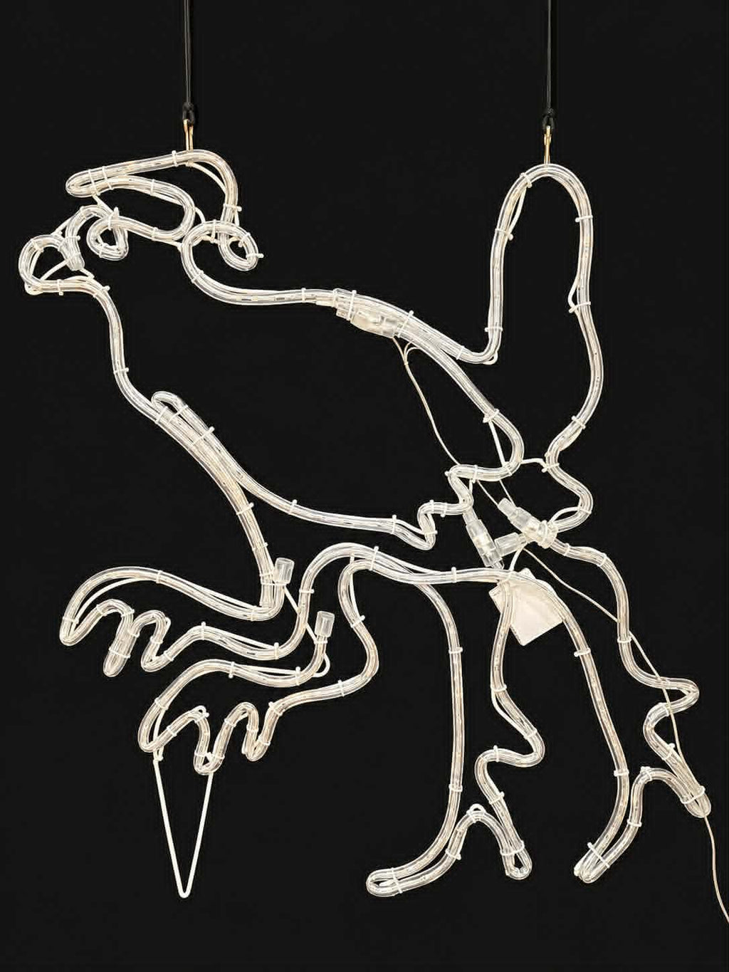 Turbo Chook Tasmanian Christmas Light Motif - Lights Off